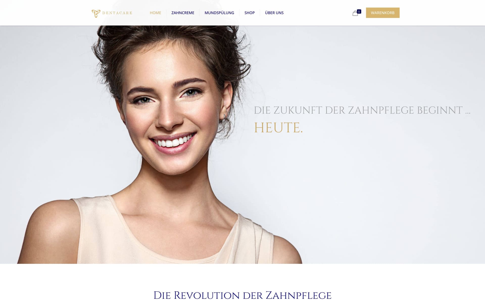 Website von Dentacare