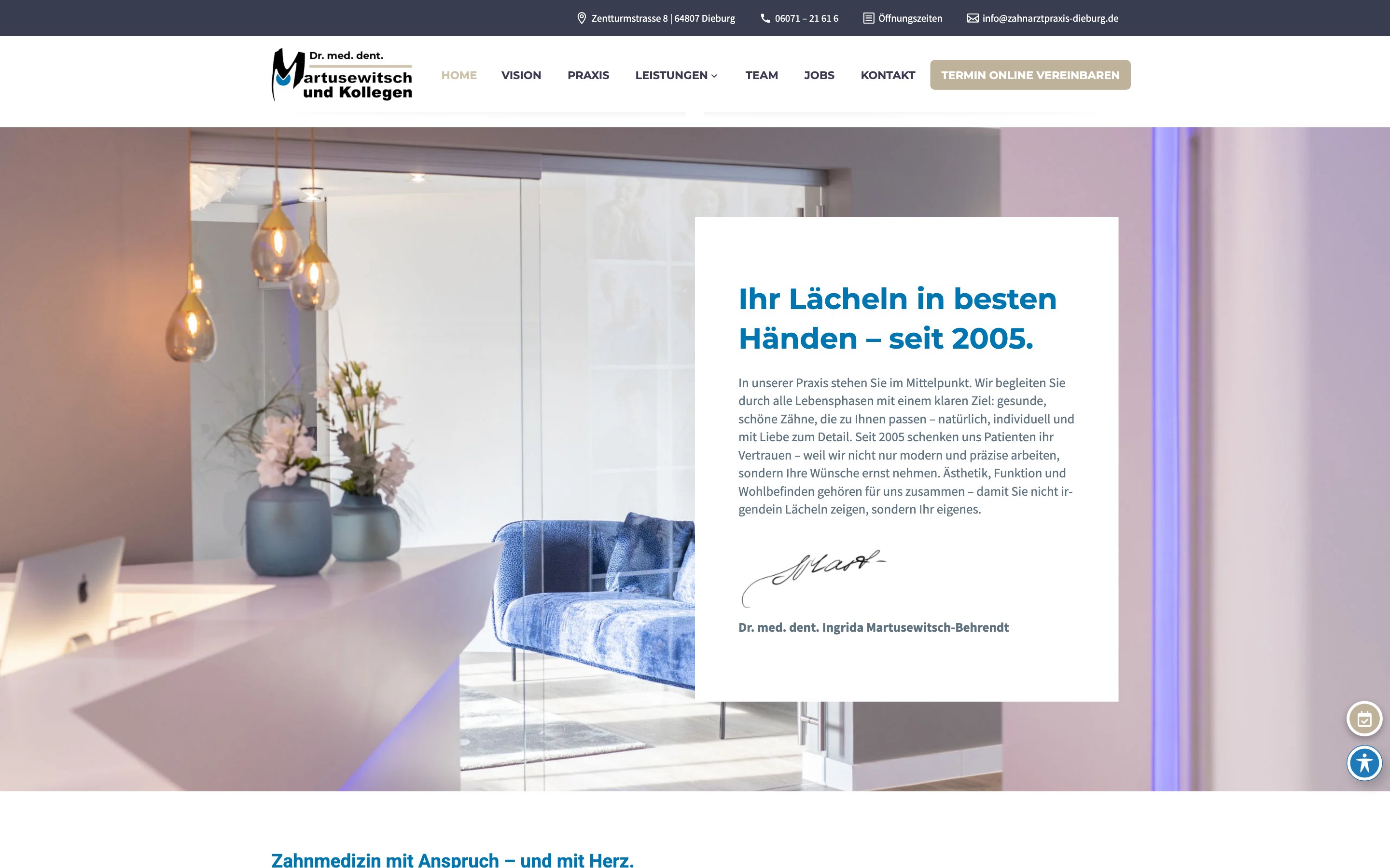 Website von Dr. Martusewitsch & Kollegen
